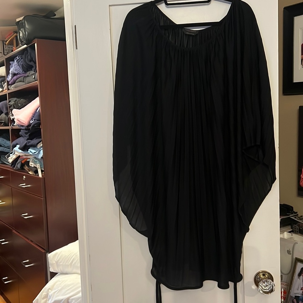 Marina Rinaldi women’s black pleated evening top